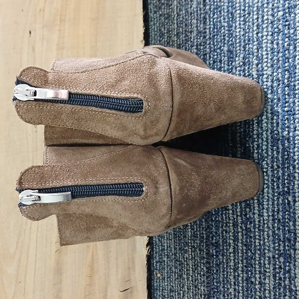 Cordani Electra Made In Italy Suede Leather Wedge Sandals Size 38 Or 8 - Picture 4 of 6